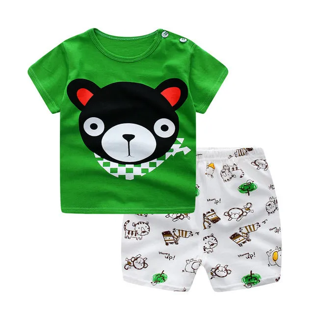 Baby Boy Suits Short Infant Kids Clothes