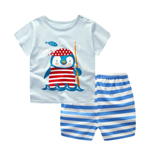 Baby Boy Suits Short Infant Kids Clothes