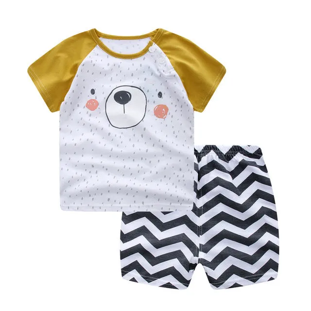 Baby Boy Suits Short Infant Kids Clothes