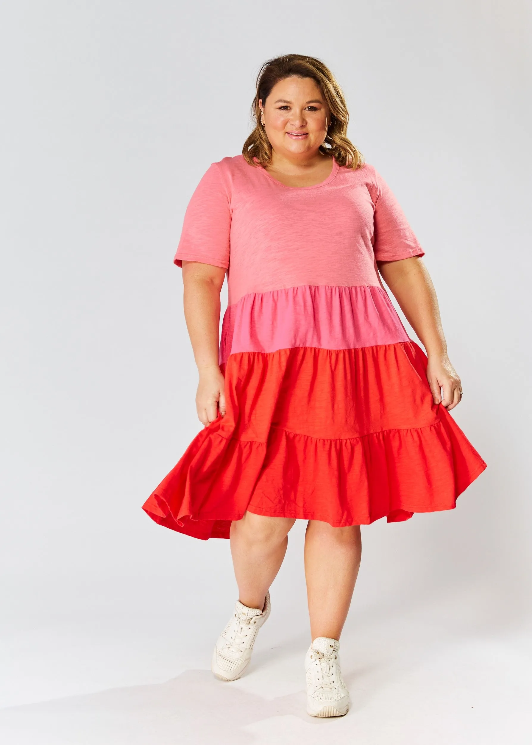 Bella Dress - Pink Combo