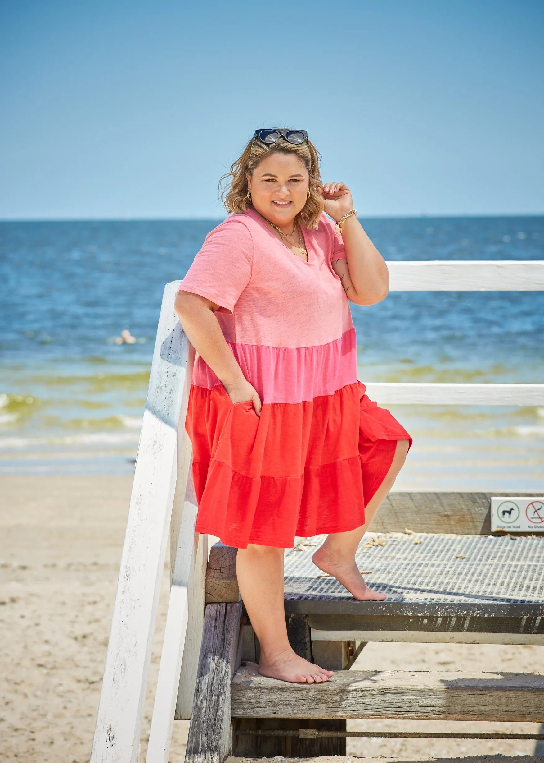 Bella Dress - Pink Combo