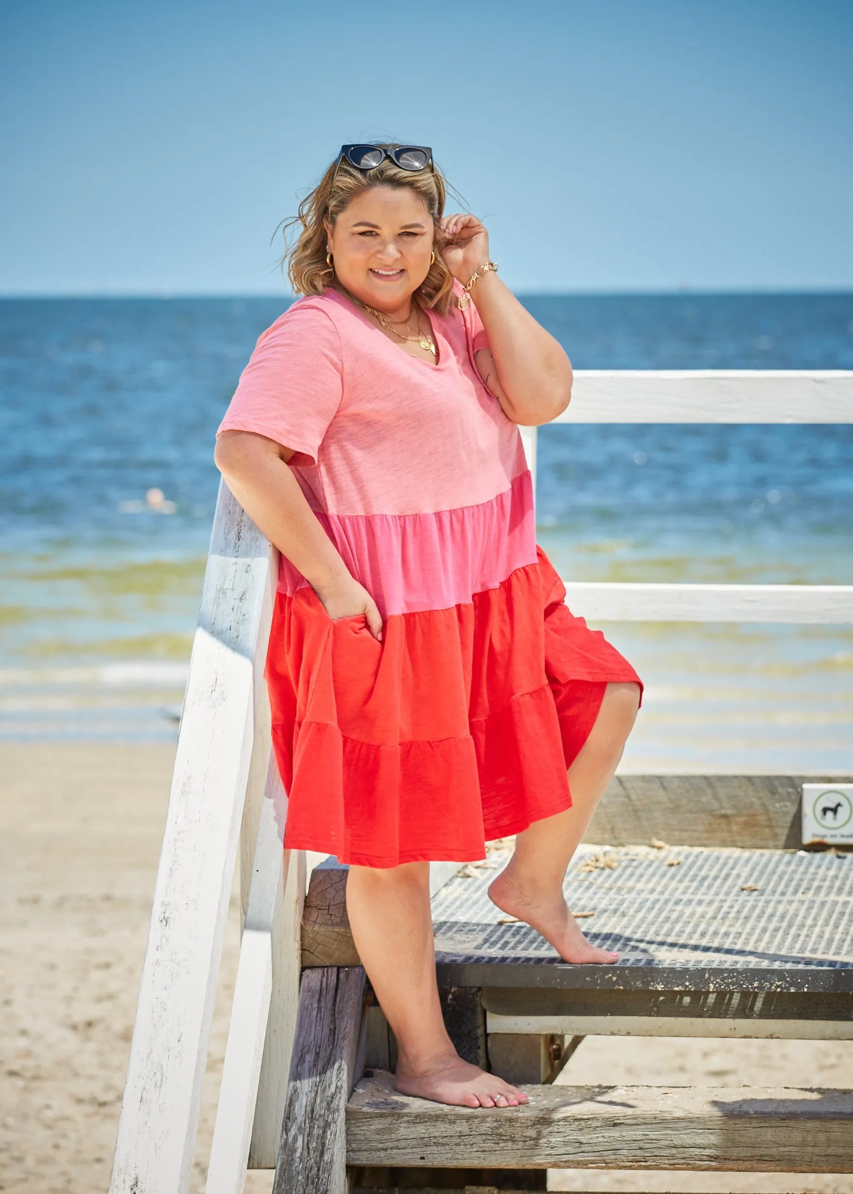 Bella Dress - Pink Combo