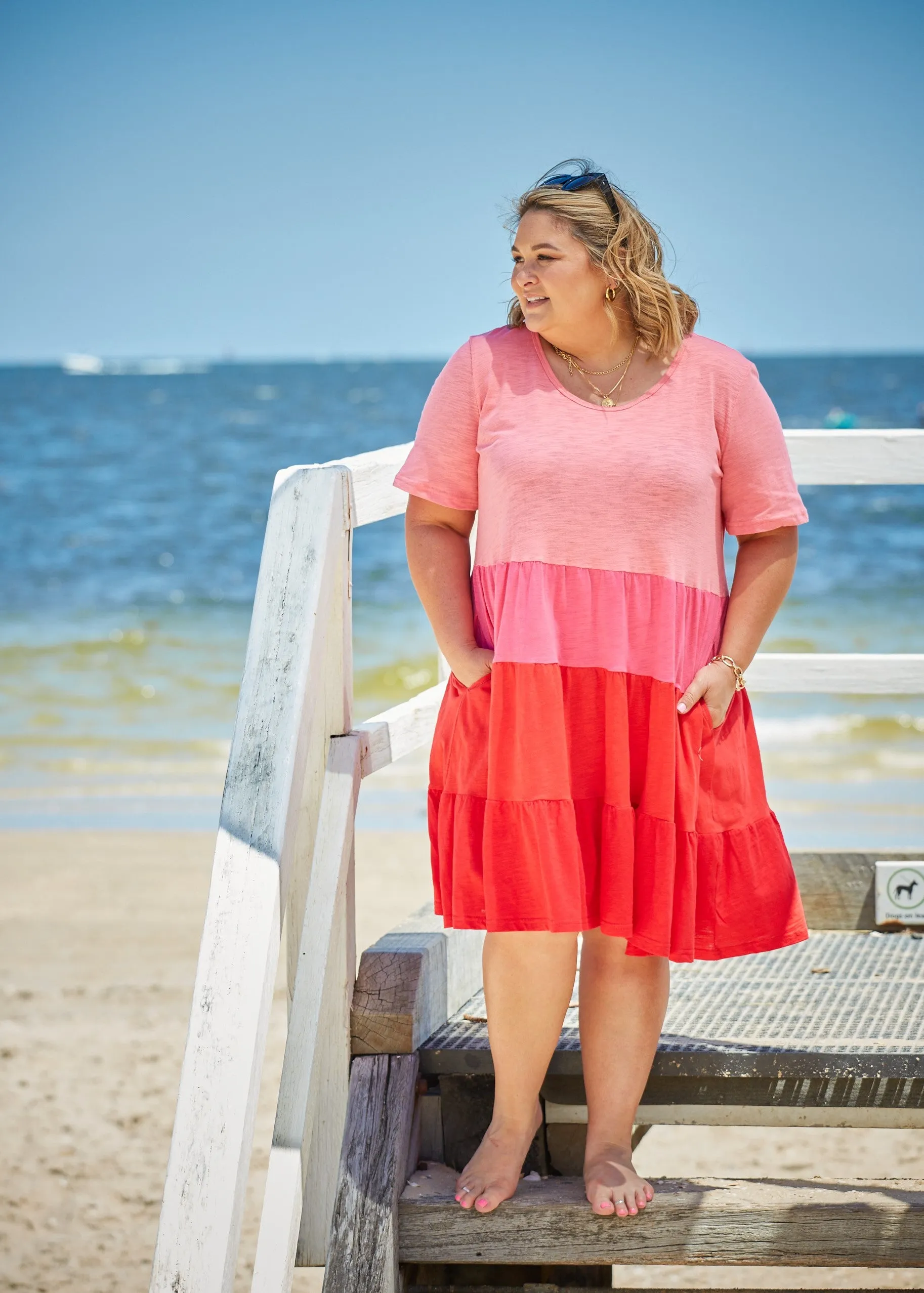 Bella Dress - Pink Combo