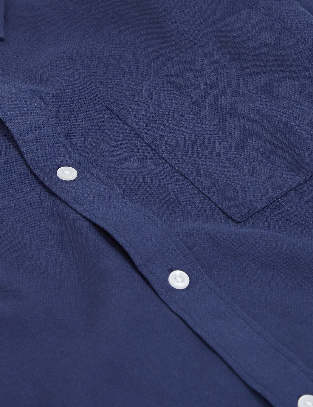 Bellfield Wester Textured Shirt - Navy Blue