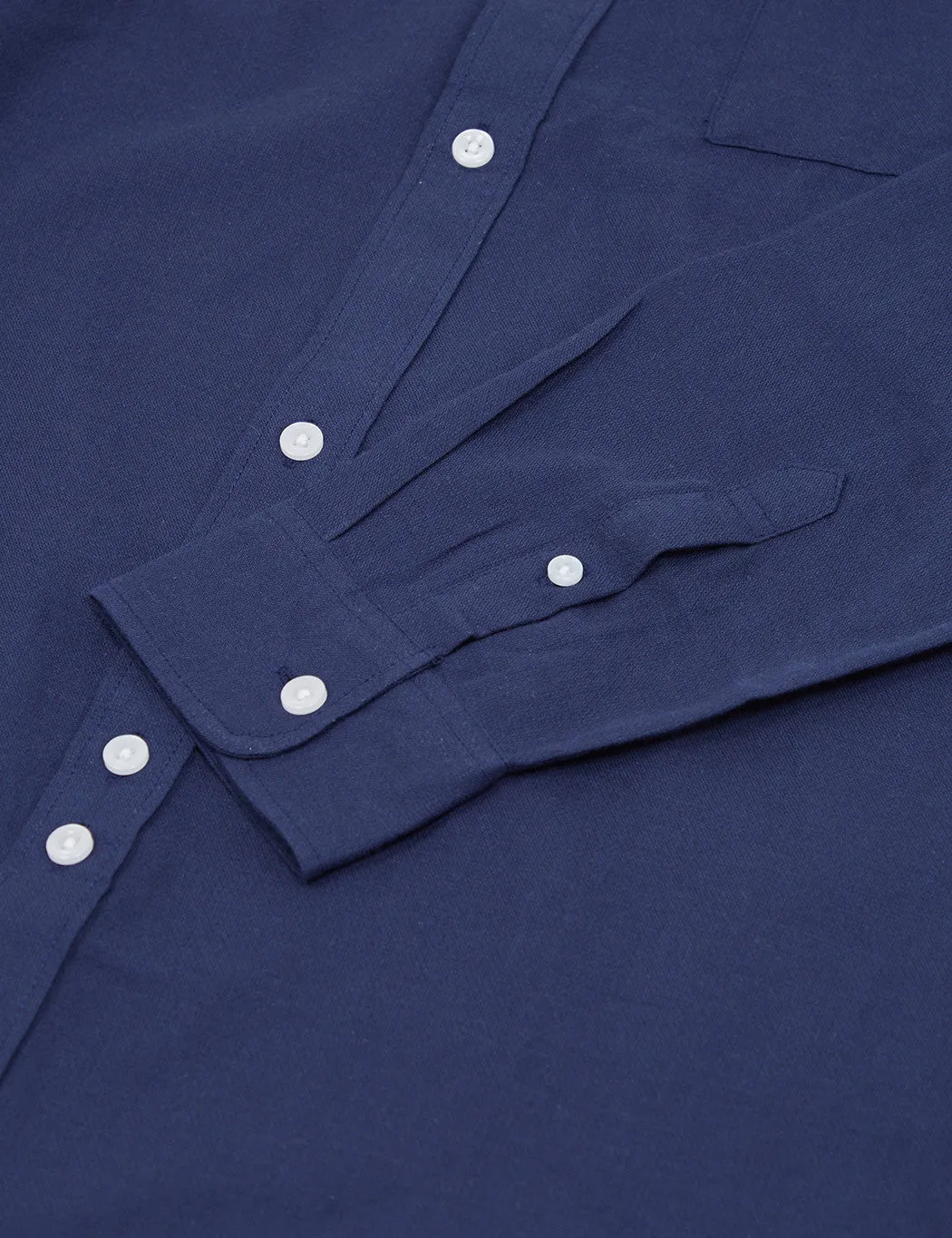 Bellfield Wester Textured Shirt - Navy Blue