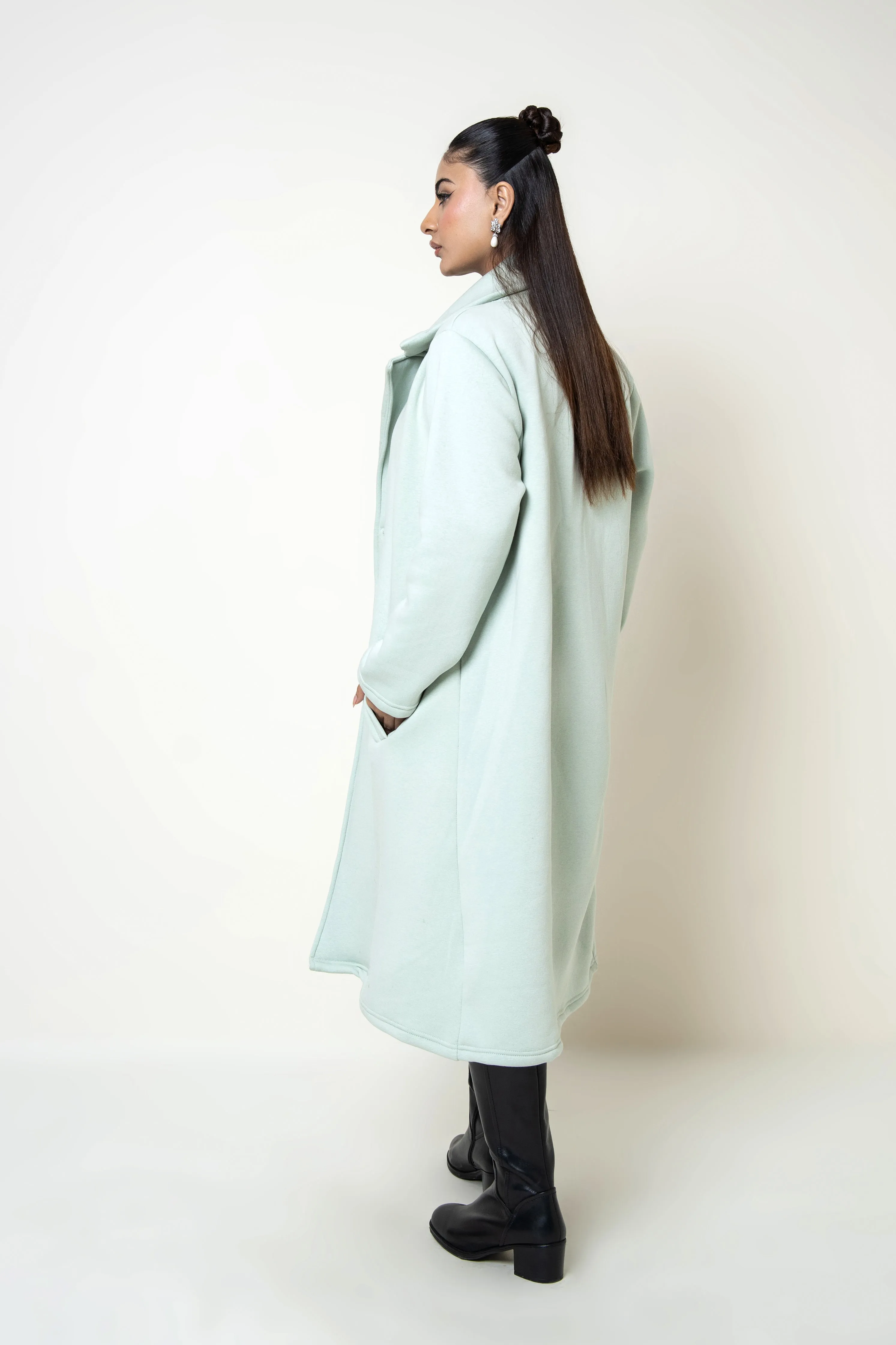 Bergen Neo Long Coat Sage Green