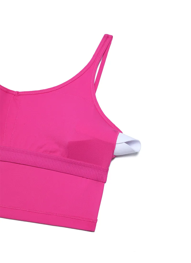 Butterluxe-Light V Neck Longline Sports Bra