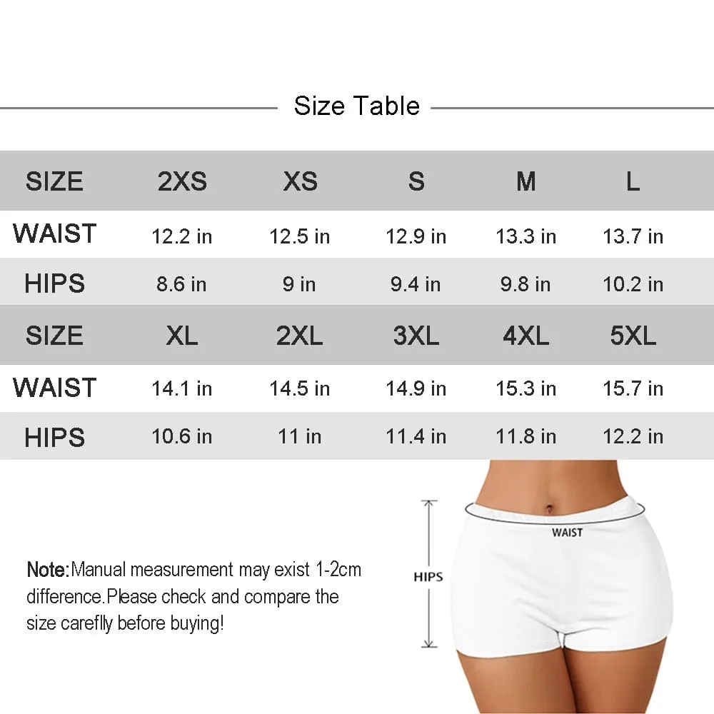 Custom Face All Women Sexy Short Pants Comfortable Fashion Gym Sport Daily Shorts Bottom