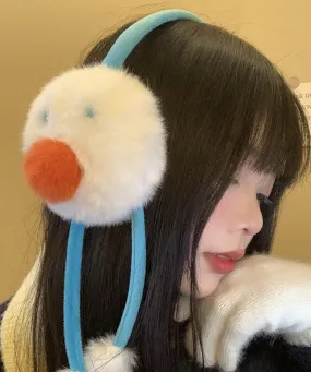 Cute Fuzzy Fur Fluffy Warm Earmuffs For Women In Winter WB026