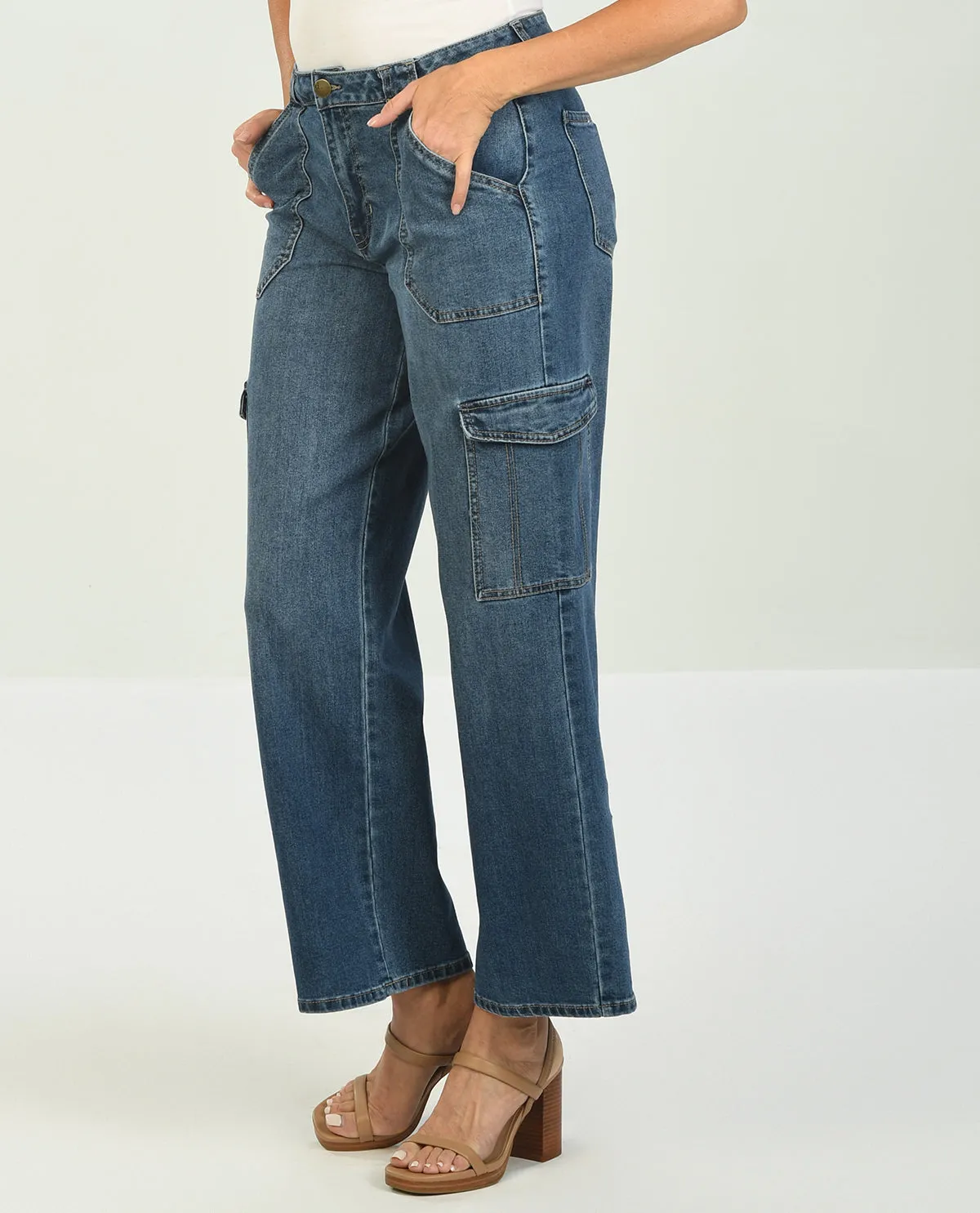 D Jeans Wide Women's Cargo Jean