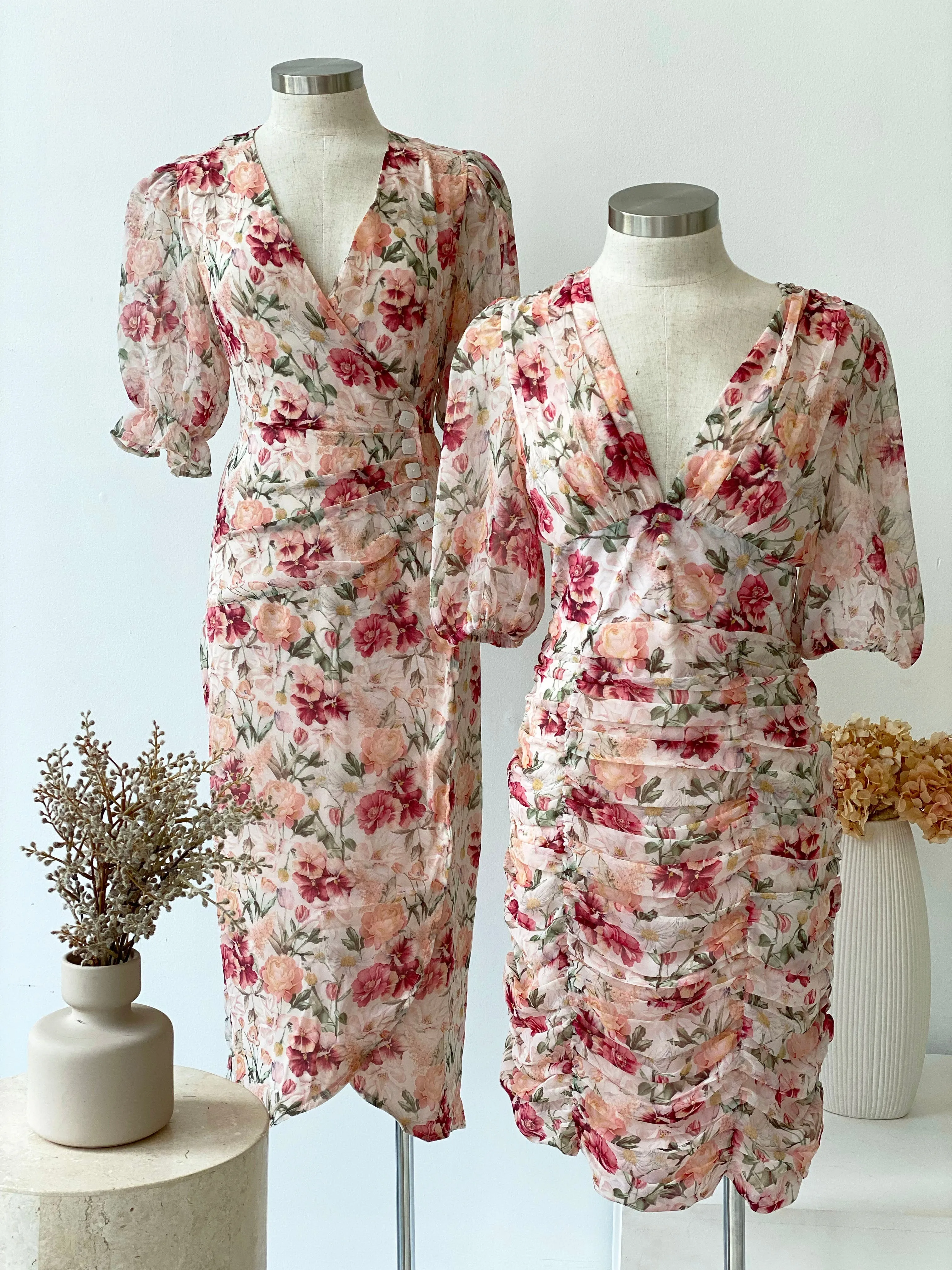 Ernesta Dress - Pink Floral