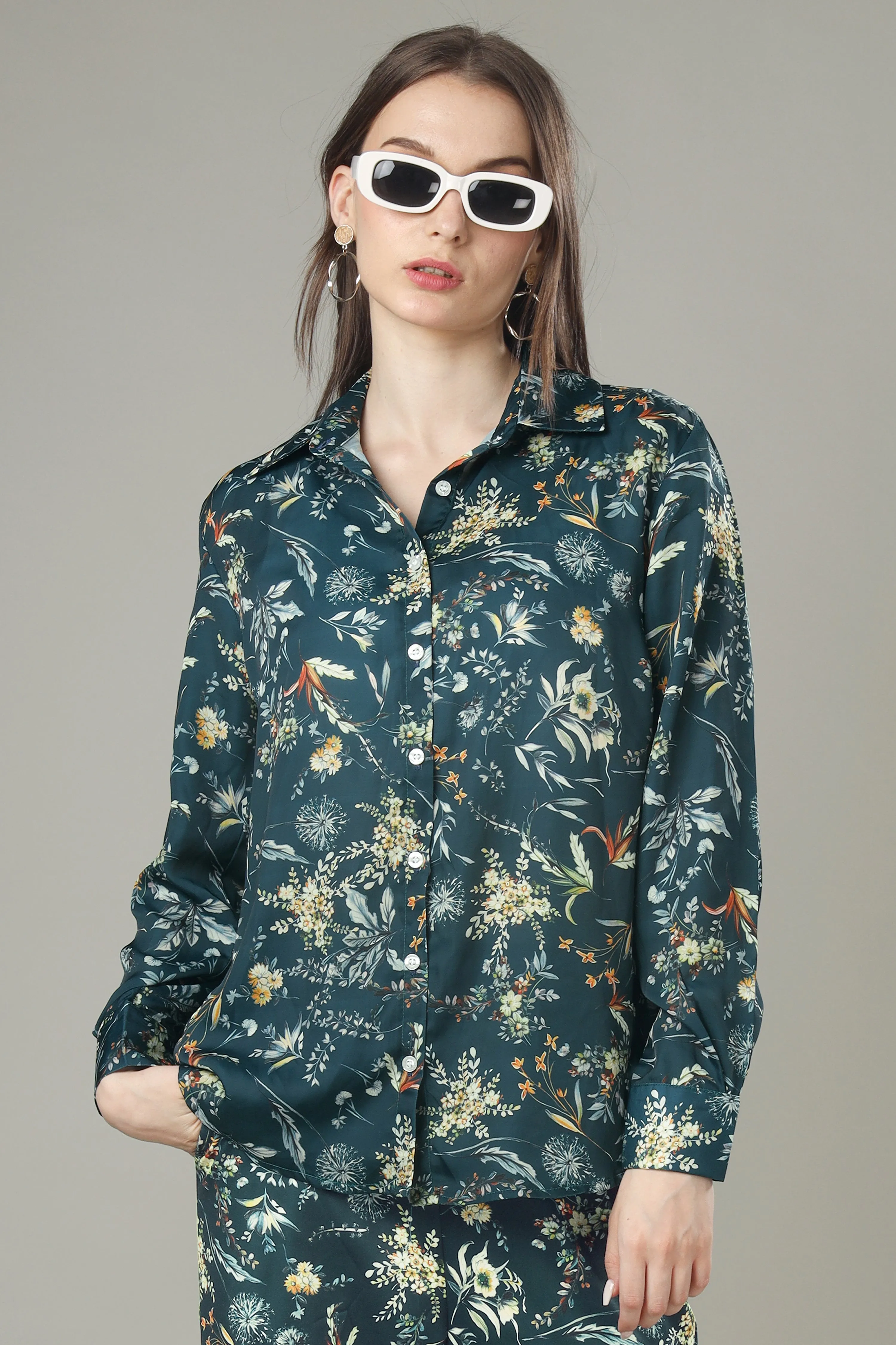 Everlasting Chic: Floral Essence Everyday Shirt