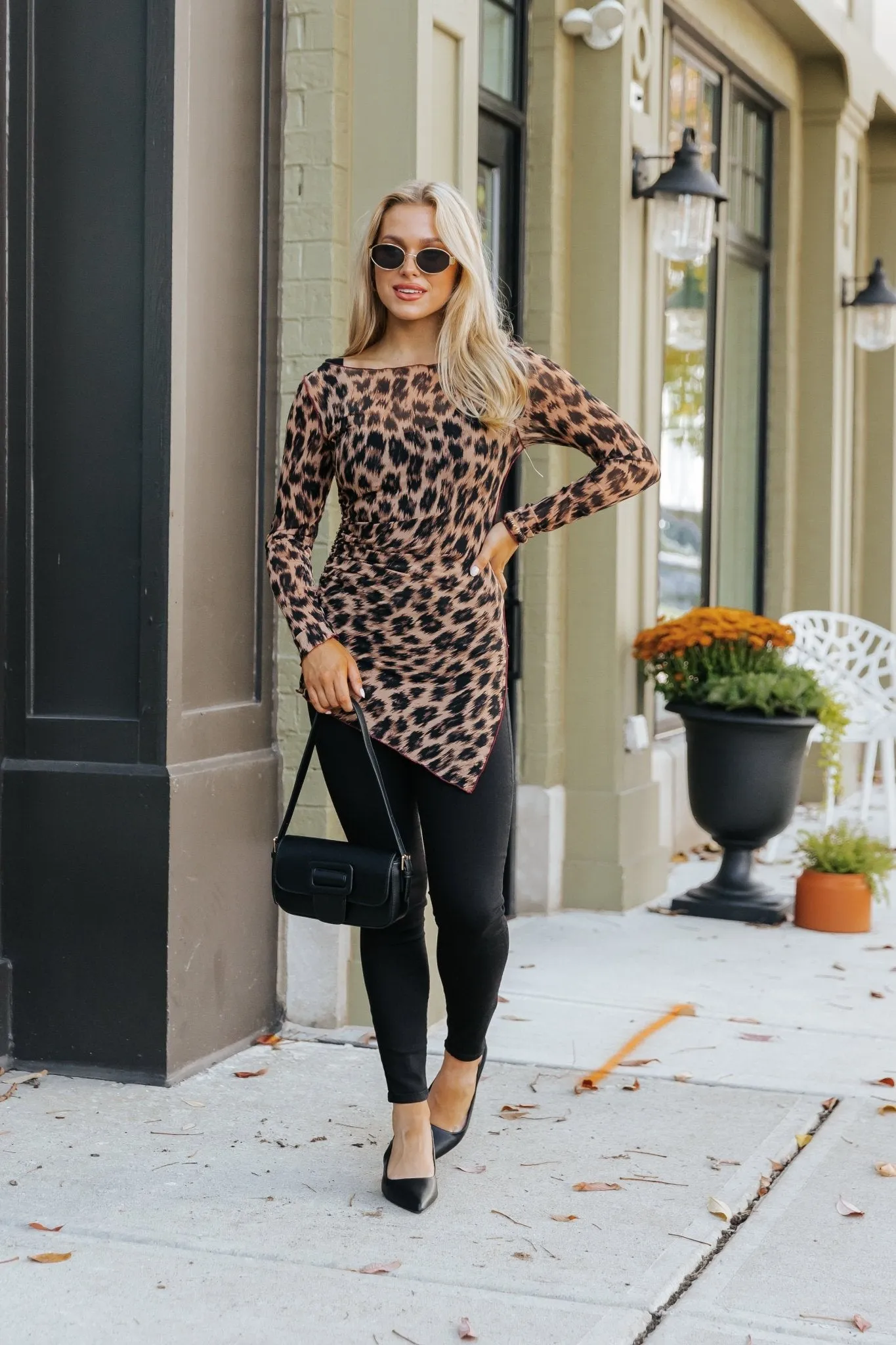 Free People Cheetah Print Something Extra Tunic - FINAL SALE