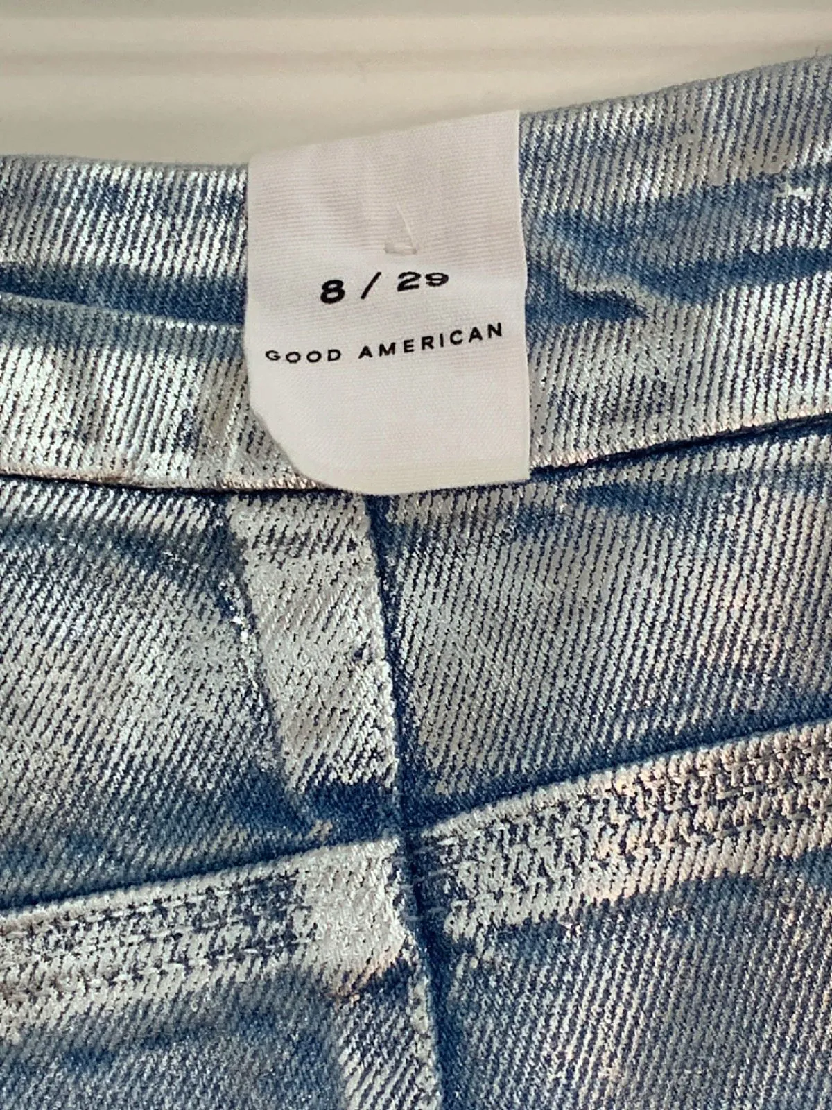 Good American Indigo Silver '90s Good '90s Jeans  W29”