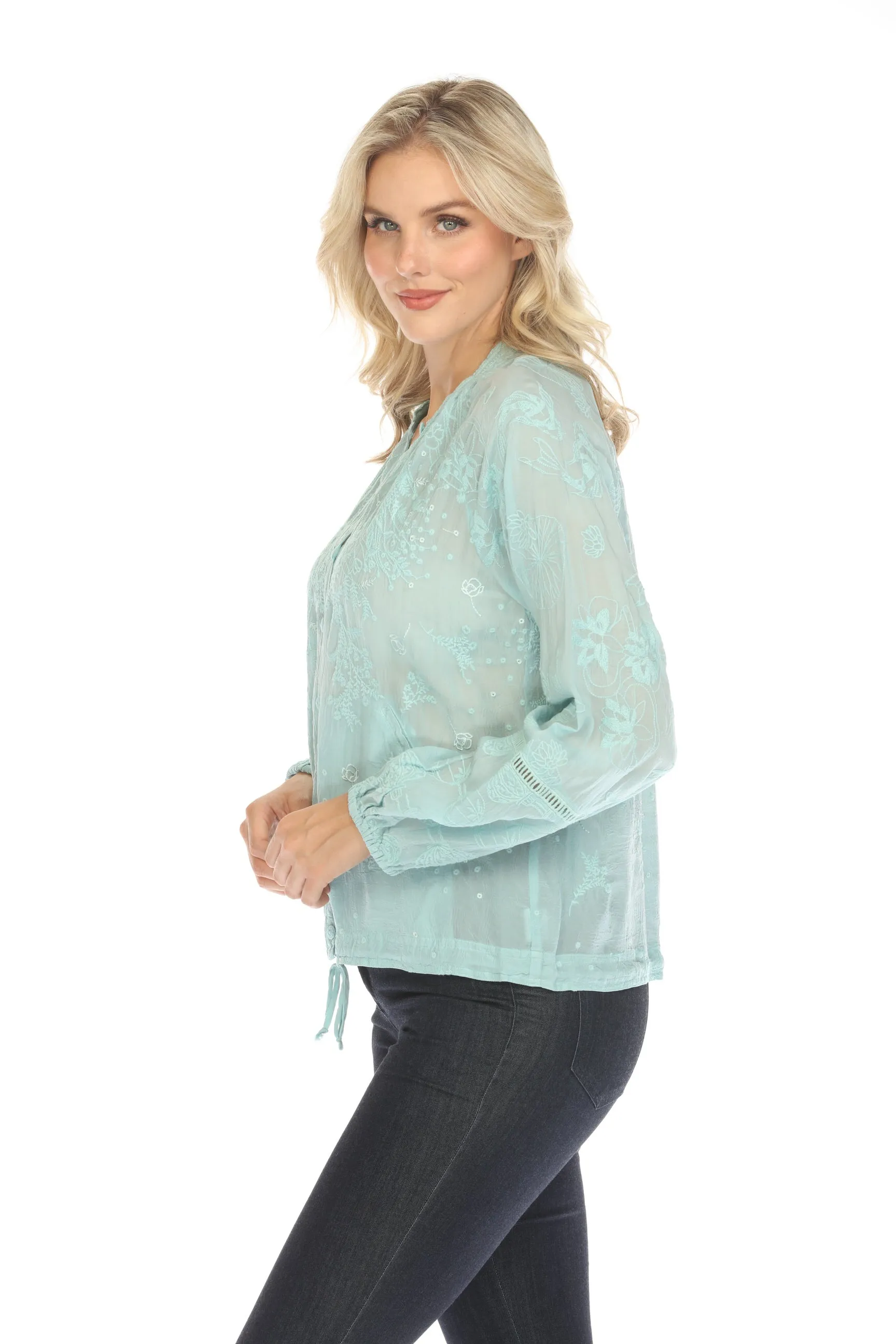 Johnny Was Gwyn Meadow Embroidered Jacket C40924 Boho Chic