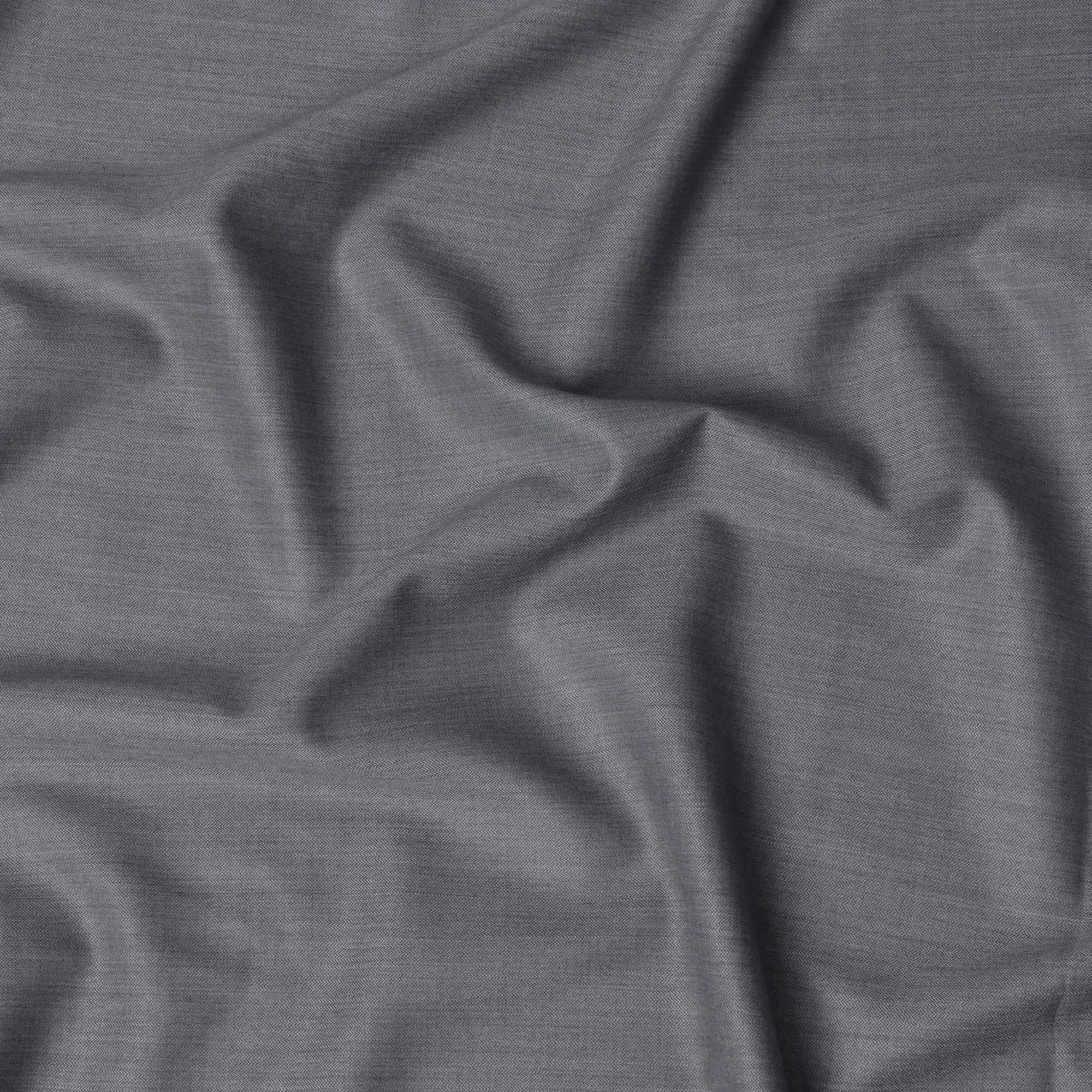 Light Grey SCABAL Super 120's All Wool Suiting Fabric Herringbone Design- 3.5 Meters, 150 cm Width, Made in the UK-D21250