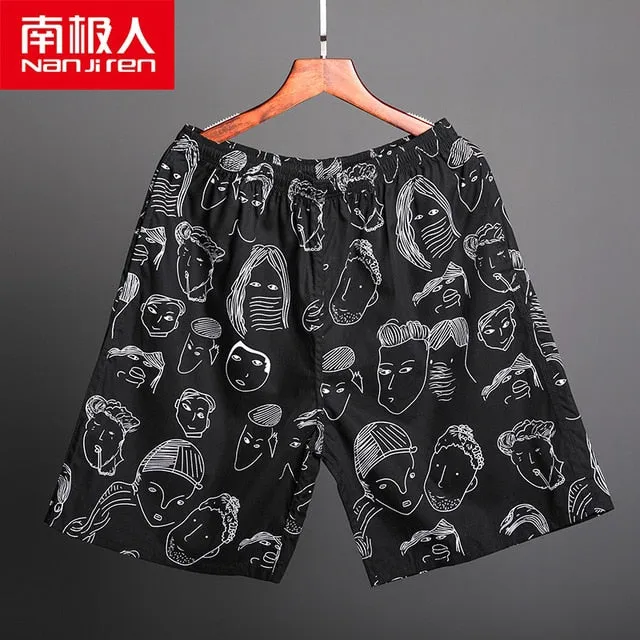 NANJIREN Men Breathable Casual Board Shorts Comfortable Plus Size