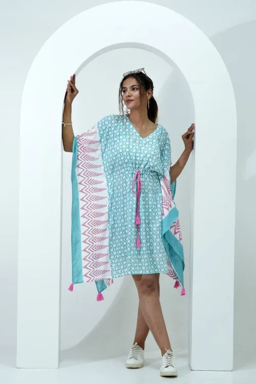 Sugary Chic Hand Block Printed Kaftan