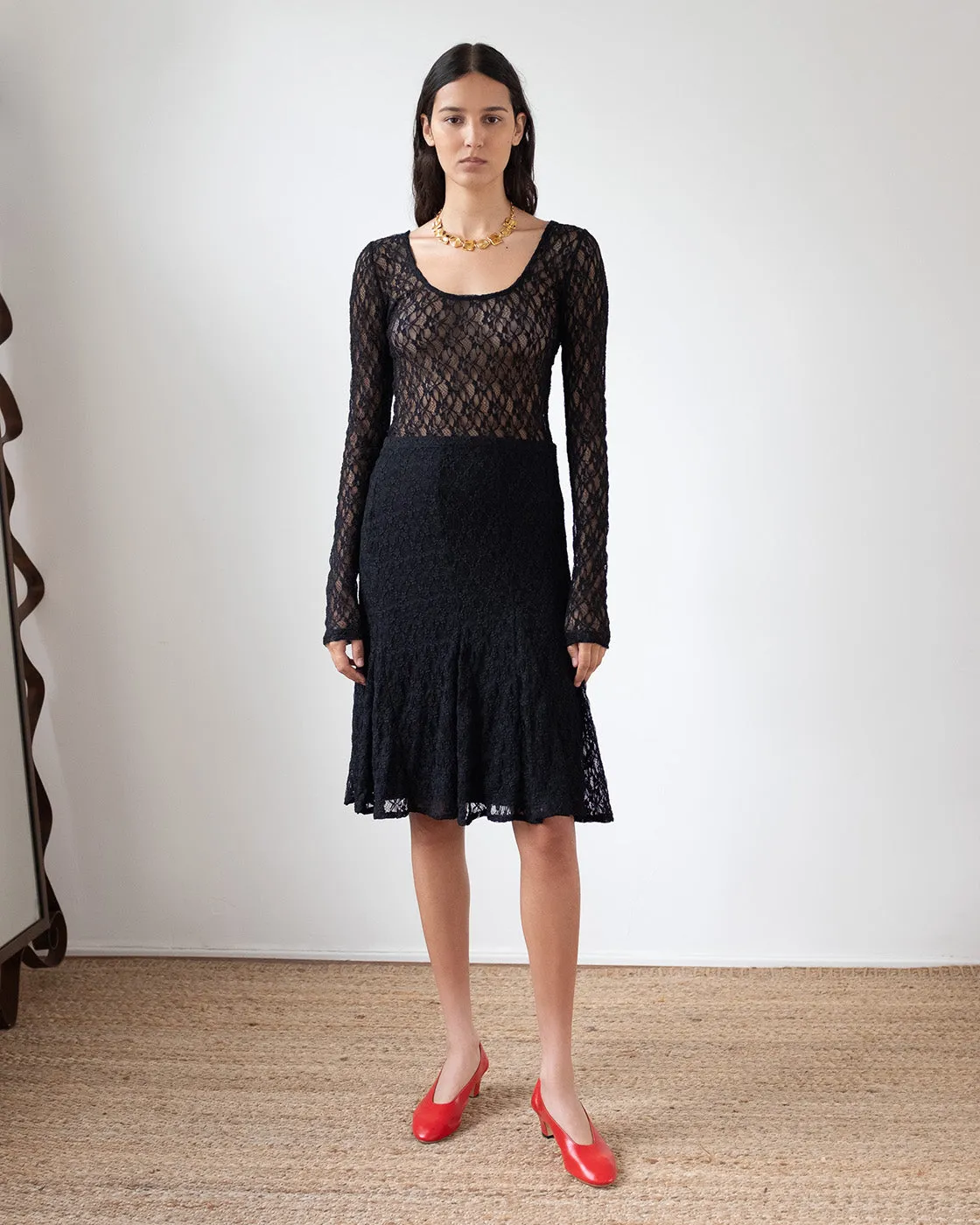 Taylor Skirt Lace Black