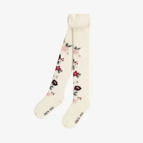 The Holiday Floral Tights - BABY