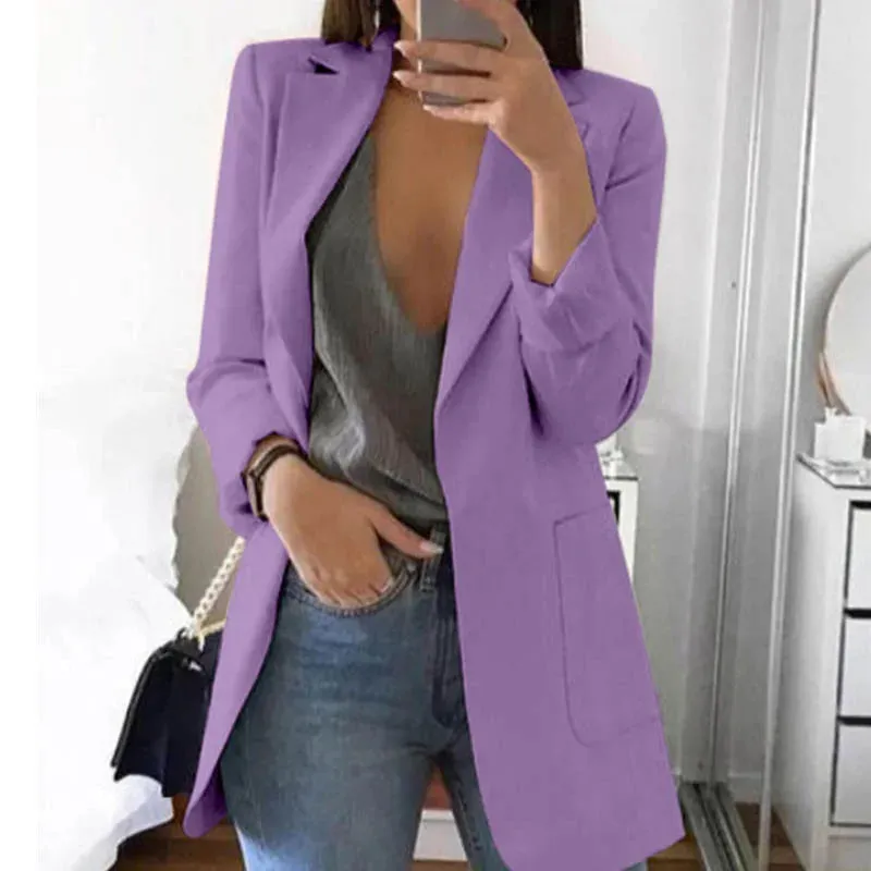 Women's Business Casual Long Sleeve Suit