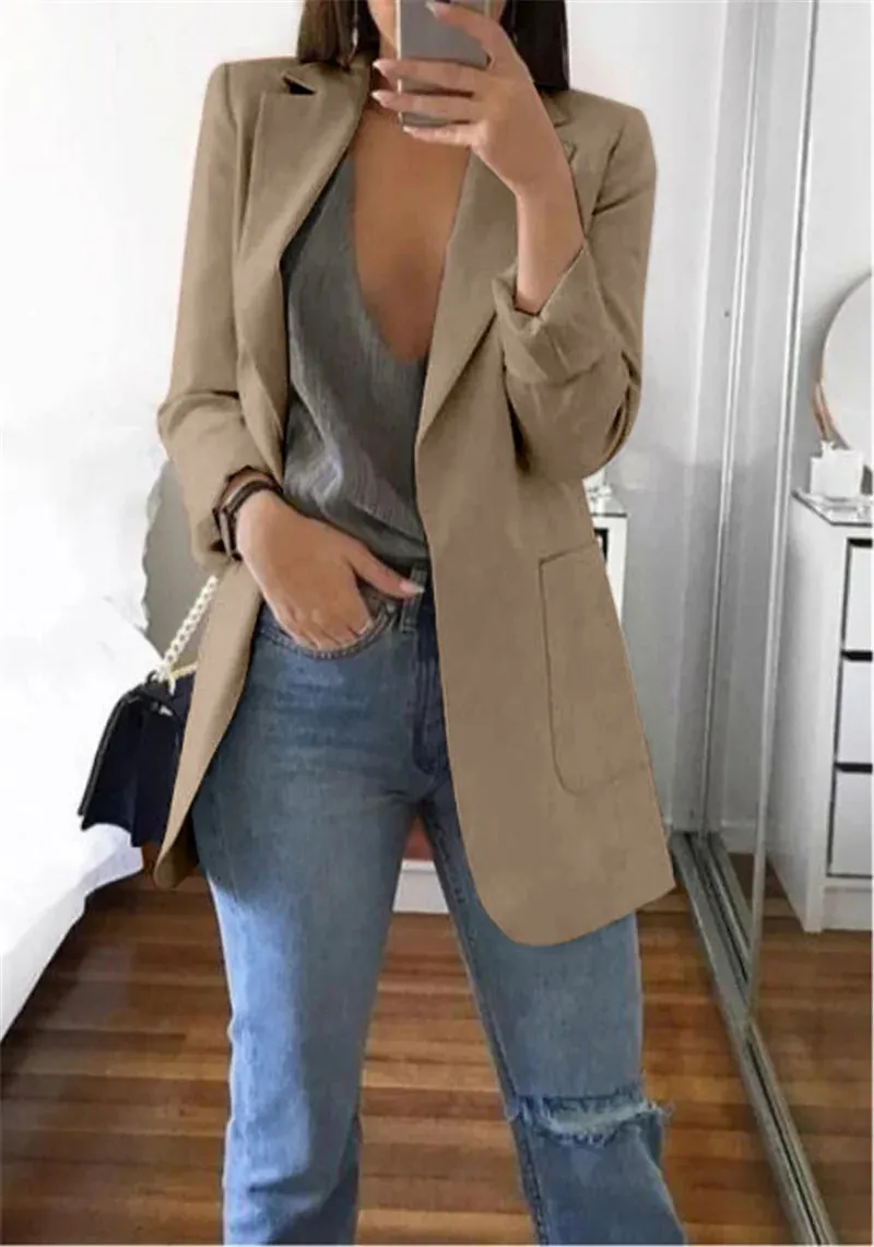 Women's Business Casual Long Sleeve Suit