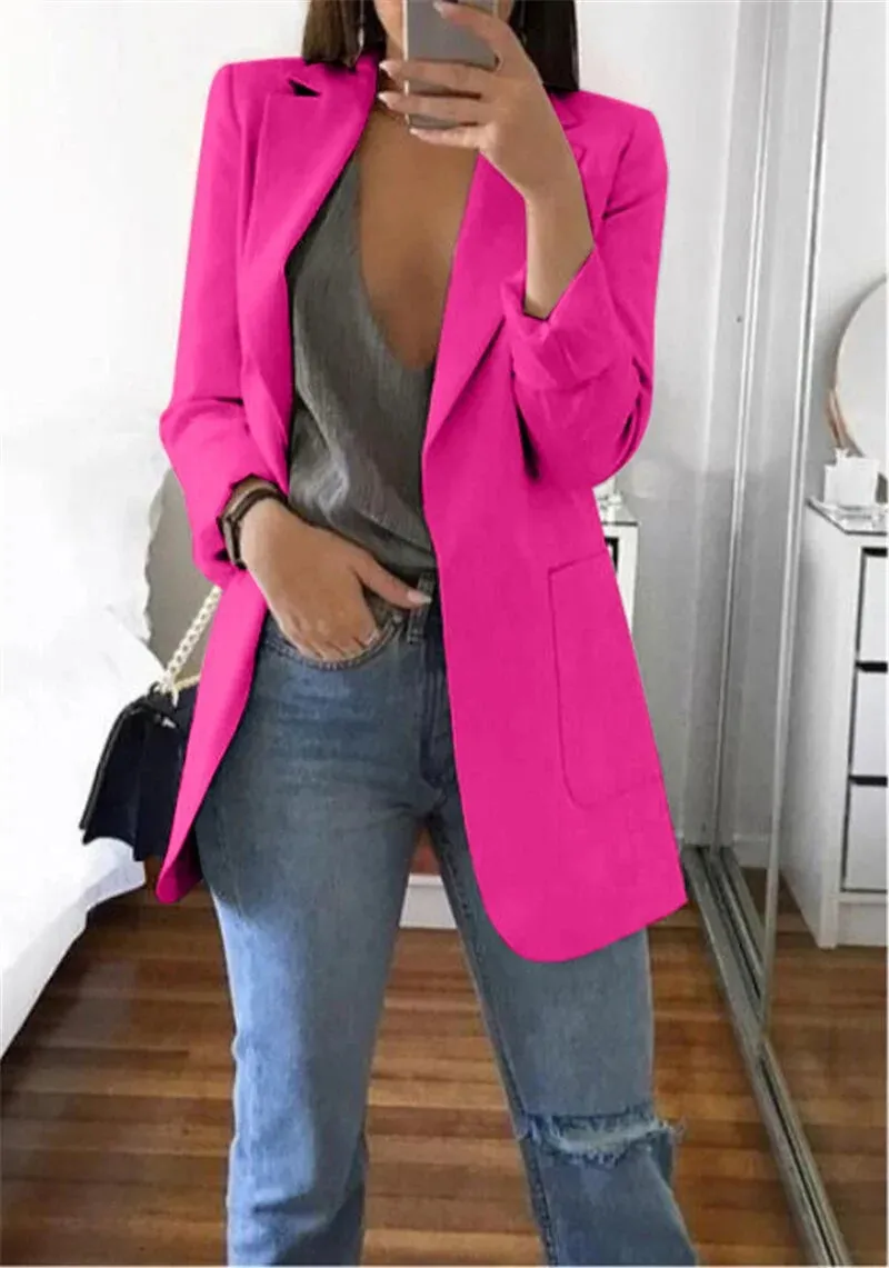 Women's Business Casual Long Sleeve Suit