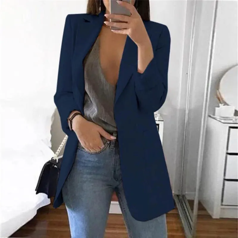 Women's Business Casual Long Sleeve Suit