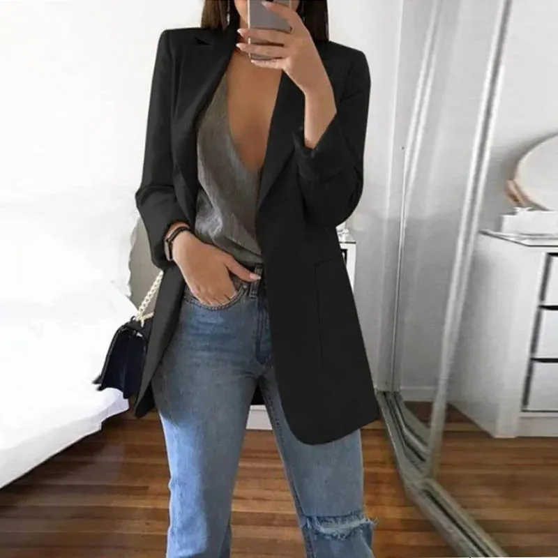 Women's Business Casual Long Sleeve Suit