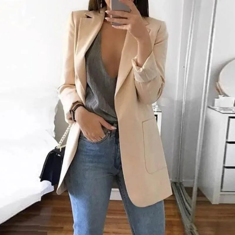 Women's Business Casual Long Sleeve Suit